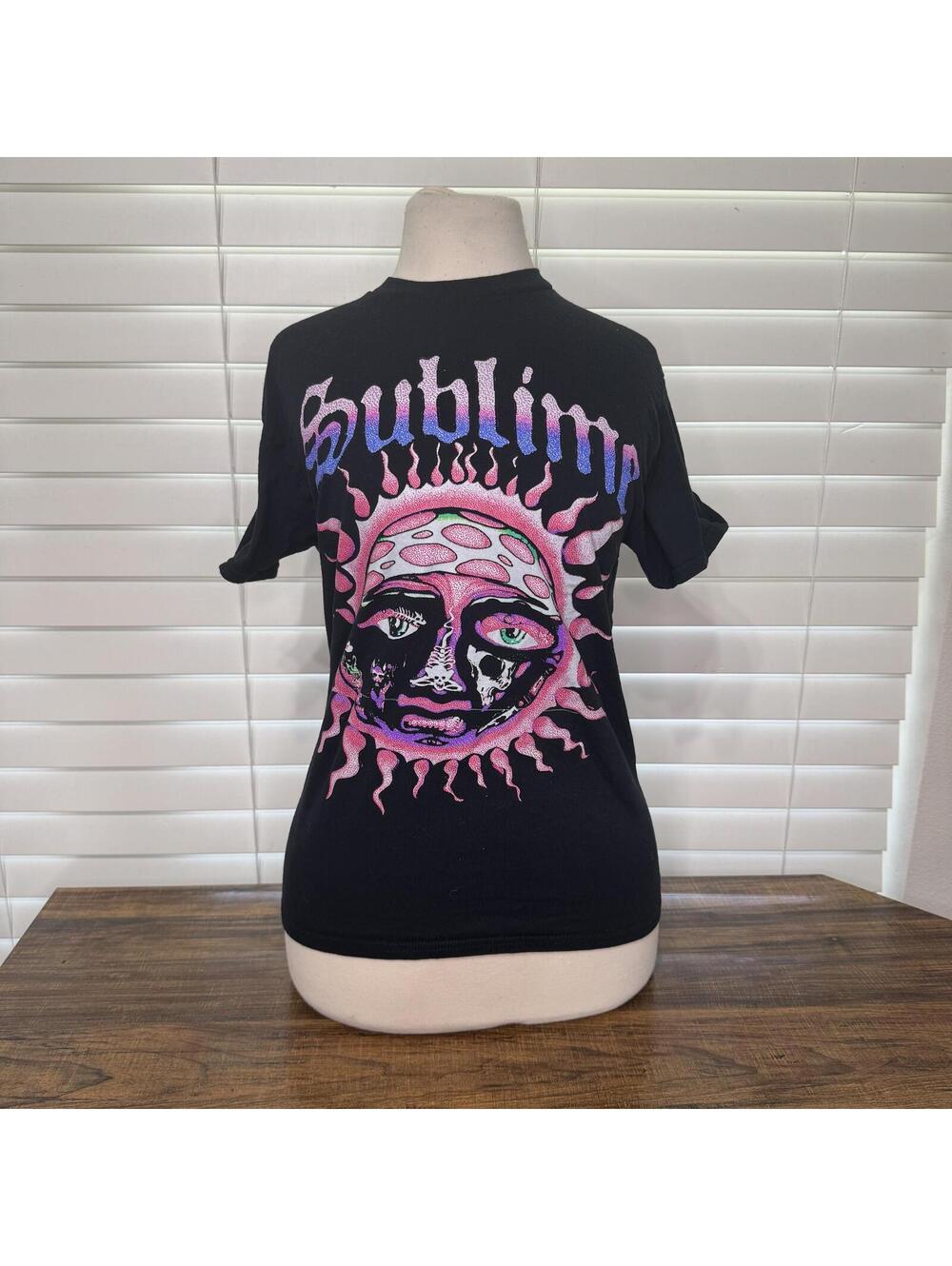 Sublime Black Graphic Band T-Shirt Size S